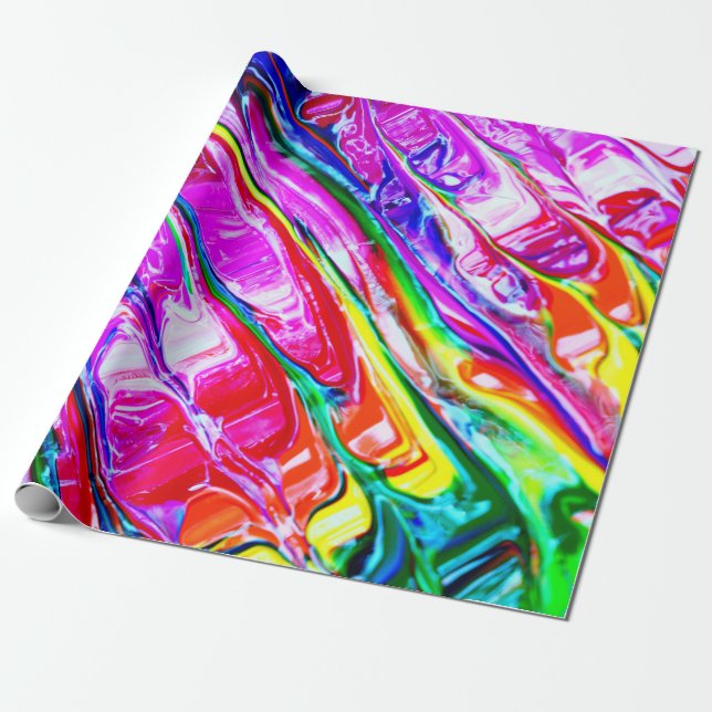 Papel De Presente Arte abstrata (Desenrolado)