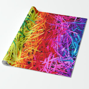 Papel De Presente Arte abstrata colorida