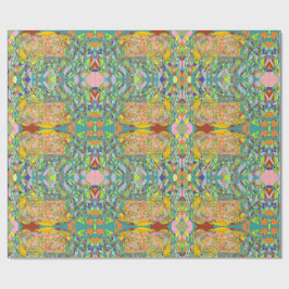 Papel De Presente Arte abstrata design impressionista retrô