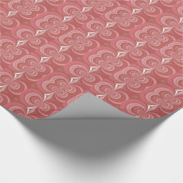 Papel De Presente Arte abstrata fractal vermelha