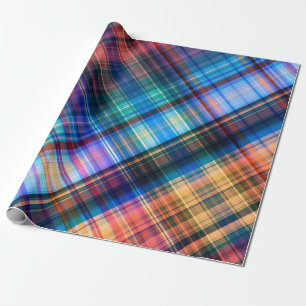 Papel De Presente arte abstrato geométrico diagonal arco-íris