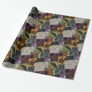 Papel De Presente Arte Apothecária Medieval Gótica do Halloween