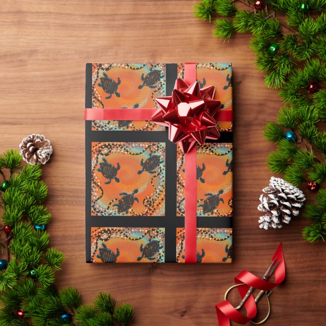 PAPEL DE PRESENTE ARTE AUSTRÁLIA  (Presente de Natal)