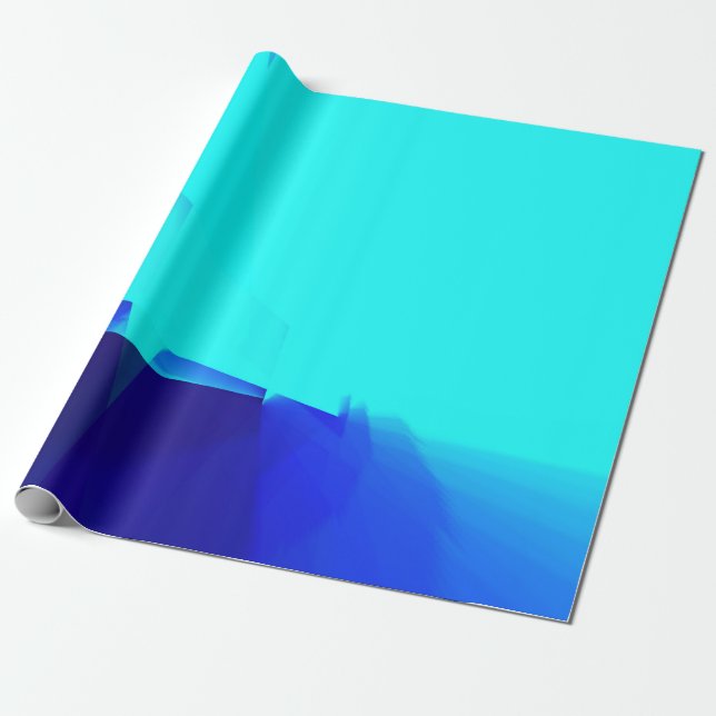 Papel De Presente arte azul azul azul de abstrato roxo (Desenrolado)