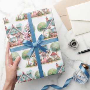 Papel De Presente Arte De Algodão De Fada De Pastel Whimssso