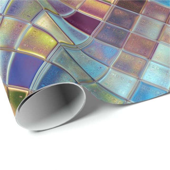 Papel De Presente Arte de Azulejos Personalizável do Stormy Skies (Ponta do rolo)