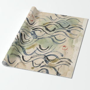 Papel De Presente Arte de Caligrafia Japonesa Vintage (6)