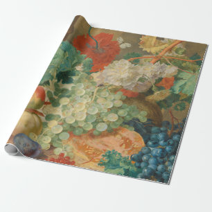Papel De Presente Arte de Cozinha Rústica Impressão Vintage de Fruta