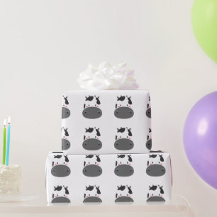 Papel De Presente Arte De Crianças De Vaca