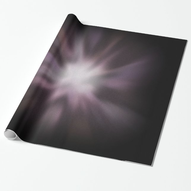 Papel De Presente Arte de Explosão Cósmica (Desenrolado)