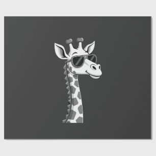 Papel De Presente Arte de Girafa Legal Para Homens Mulheres Crianças