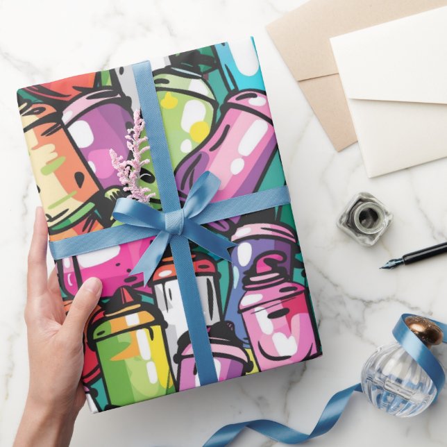 Papel De Presente Arte de Grafite (Presentear)