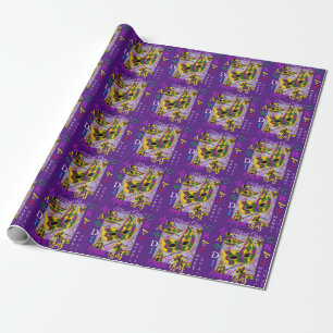 PAPEL DE PRESENTE ARTE DE MARDI GRAS   
