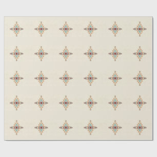 Papel De Presente Arte de padrão de bordado geométrico marroquino pe
