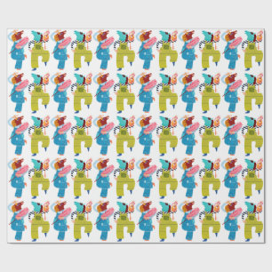 Papel De Presente Arte de Personagem de Colagem de Cavalo Moderno (S