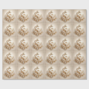 Papel De Presente Arte de Pingente de Coroa de Serpente de Cristal B