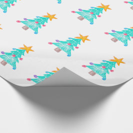 Papel De Presente Arte do seu filho Natal personalizado