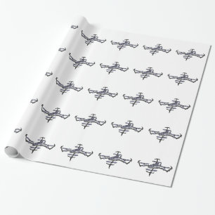 Papel De Presente Arte engraçada do zangão do tubarão
