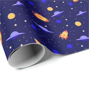 Papel De Presente Arte Exterior Selvagens Solares Astronomia do Sist