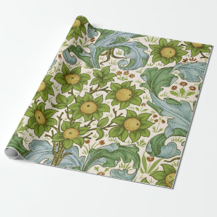 Papel De Presente Arte Floral Orchard Green de William Morris