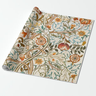 Papel De Presente Arte Floral Vintage de Acanto de William Morris