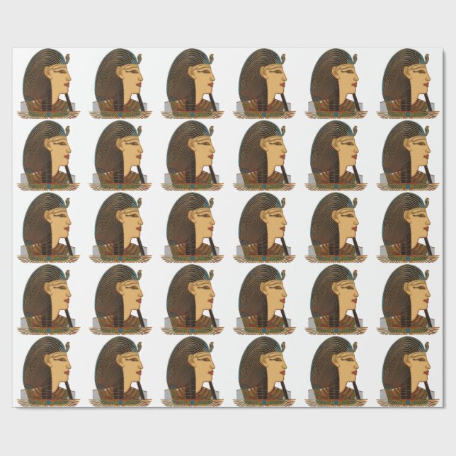 Papel De Presente Arte Folk Egípcia Faraó (Barra)
