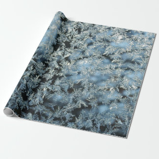 Papel De Presente Arte fotográfica do abstrato da natureza de Frost