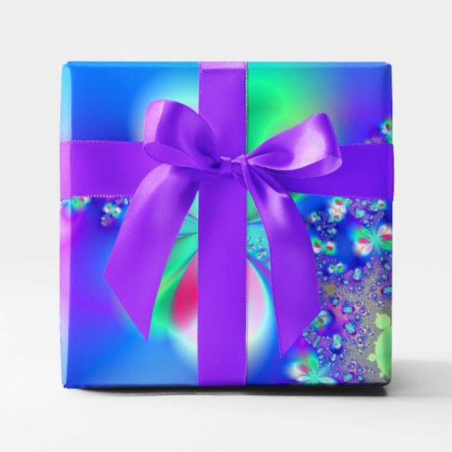 Papel De Presente Arte Fractal Dança da Sílfi (Sylph Dance Fractal Art Wrapping Paper)