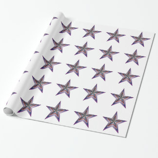 Papel De Presente arte geométrica abstrato estrela
