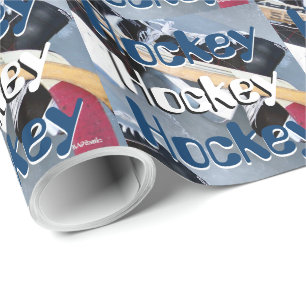 Papel De Presente Arte Gráfica de Hóquei