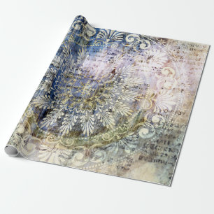 Papel De Presente arte grunge vintage texturizada com tradição