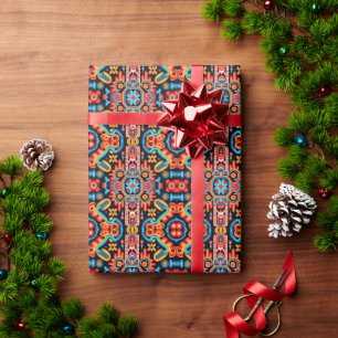 Papel De Presente Arte Huichol do México