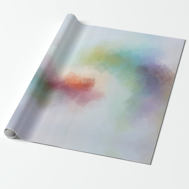 Papel De Presente Arte Moderna Abstrata Design Elegante Colorido (Desenrolado)