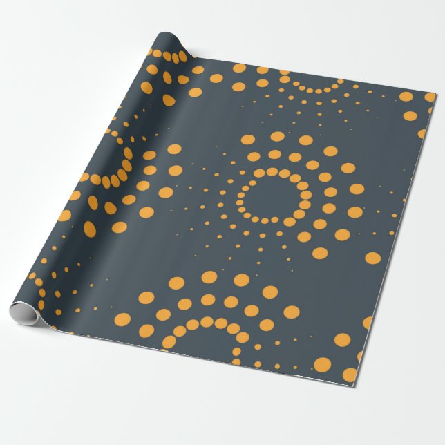 Papel De Presente Arte moderna, simples, de padrão geométrico abstra (Desenrolado)