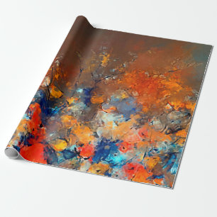 Papel De Presente Arte moderna. trabalho de arte contemporânea colo