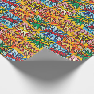 Papel De Presente Arte Pop de Quadrinhos