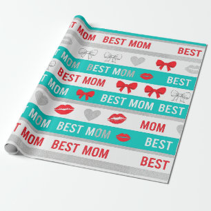 Papel De Presente Arte Pop MELHOR MÃE Listra – Amor Retro Ousado (4)