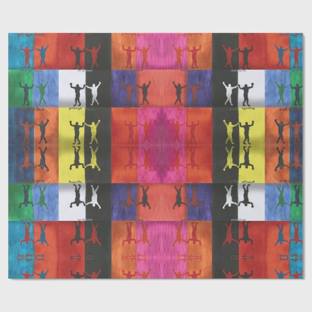Papel De Presente Arte pop nº1 de Yeshaya Dank - unidade & harmonia (Aberto)