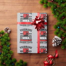 Papel De Presente Artes Marciais Mistas Misturas ADD NAME MMA Fight