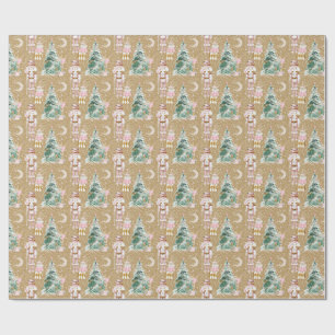 Papel De Presente Artesanato Noz Pinhão bailarina rosa