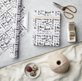 Papel De Presente Artesanatos para criadores Tipografia Impressão de