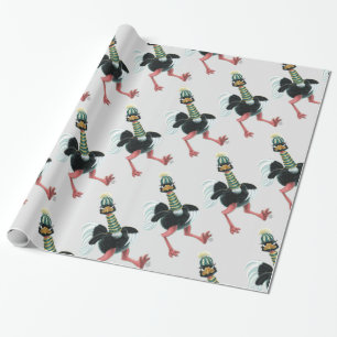 Papel De Presente Ártico Ostrich na Corrida