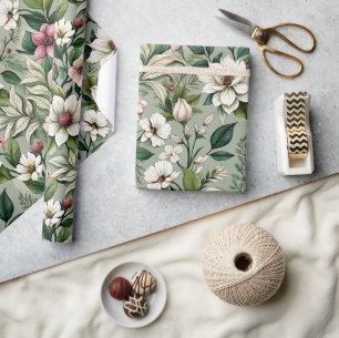 Papel De Presente Artisan Florals 02