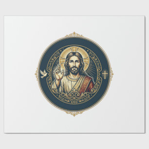 Papel De Presente Artista Digital Jesus Camiseta de Arte para iPad I