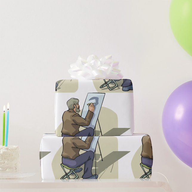 Papel De Presente Artista No Trabalho (Criador carregado)