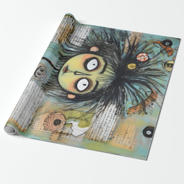 Papel De Presente ArtLady 18 Encantadora e angustiado (Desenrolado)
