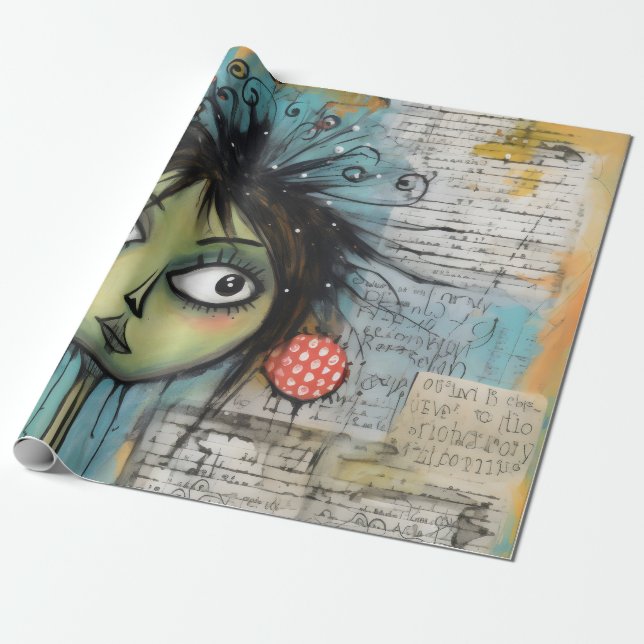 Papel De Presente ArtLady 20 Encantadora e desgastada (Desenrolado)