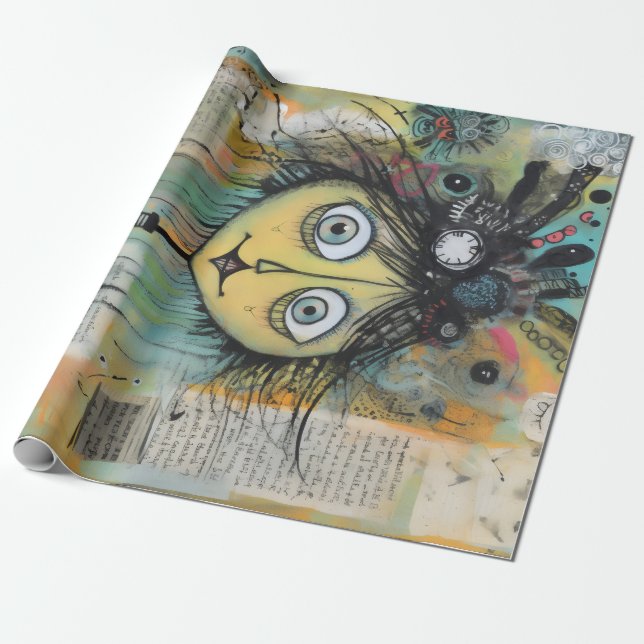 Papel De Presente ArtLady 24 Encantada e angustiada (Desenrolado)