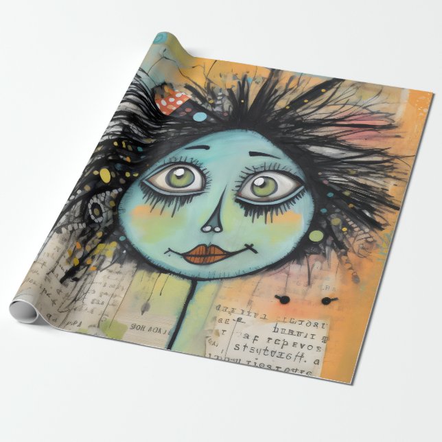 Papel De Presente ArtLady 2 encantadora e angustiada (Desenrolado)