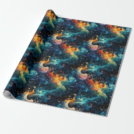 Papel De Presente Artsy Galaxy